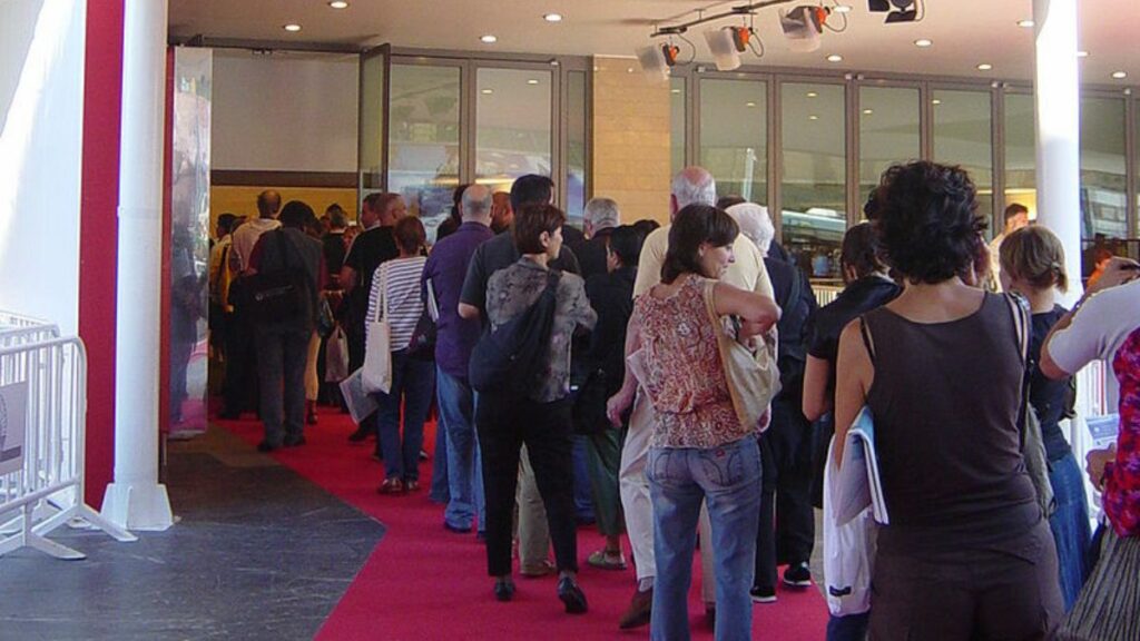 Entrada del Auditorio Kursaal durante el Festival.
